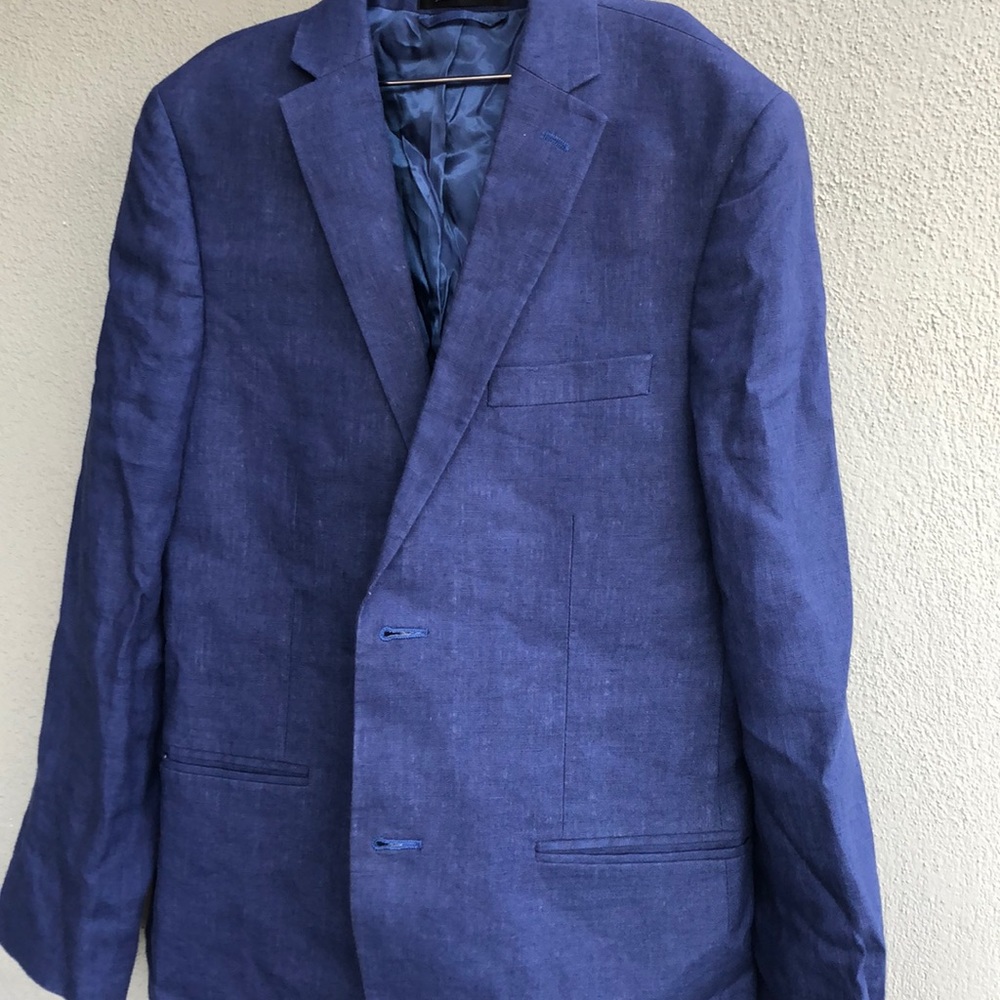 Blue linen Ralph Lauren sports coat.